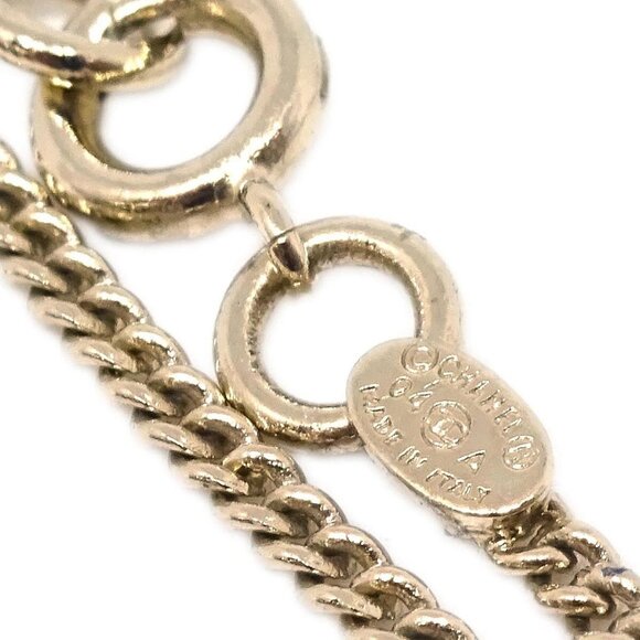 Chanel Gold Chain Bracelet Rhinestone 04A 194924 - Picture 4 of 4